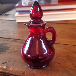 Vintage avon glass decanter